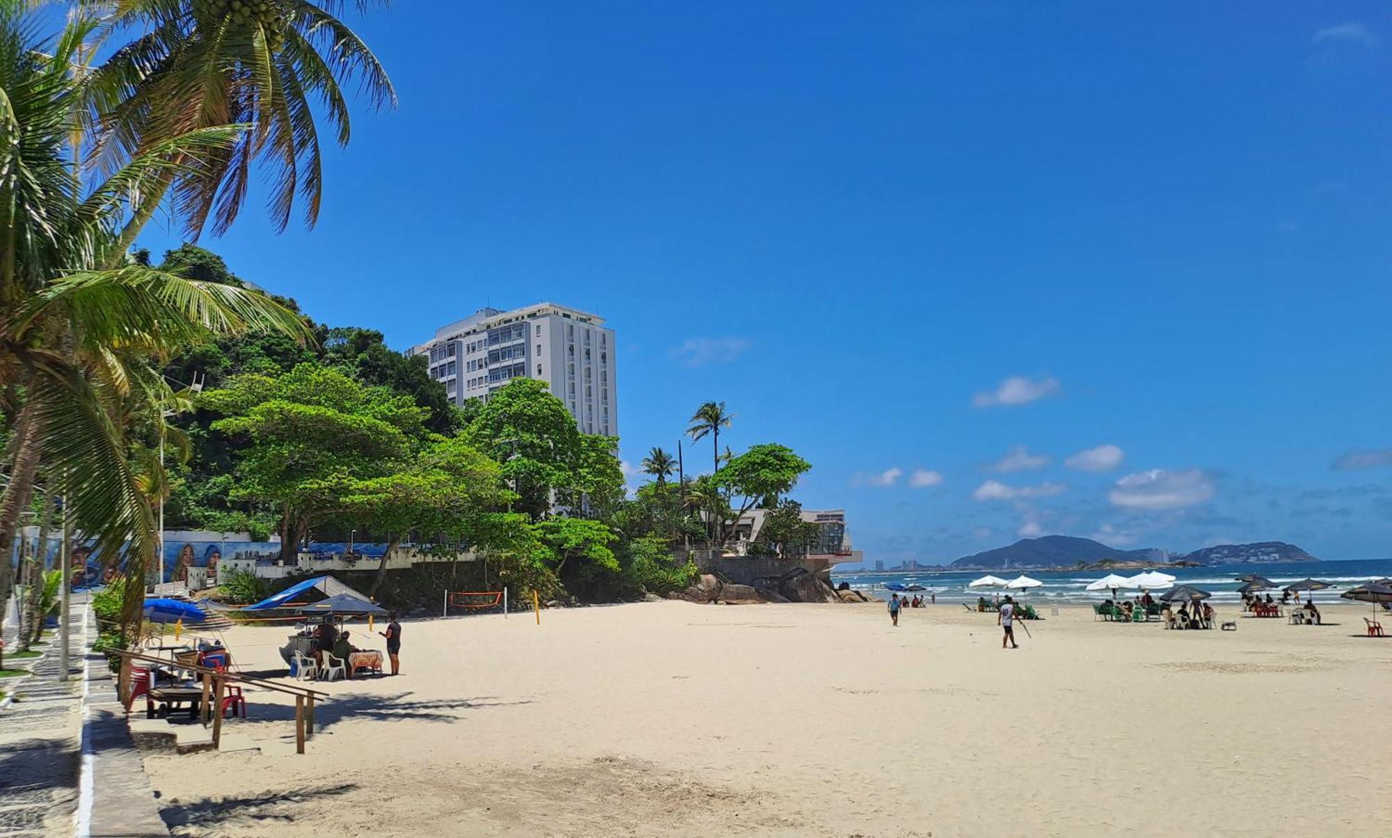 Pe Na Areia - Asturias - Beach Host Guarujá Exteriör bild